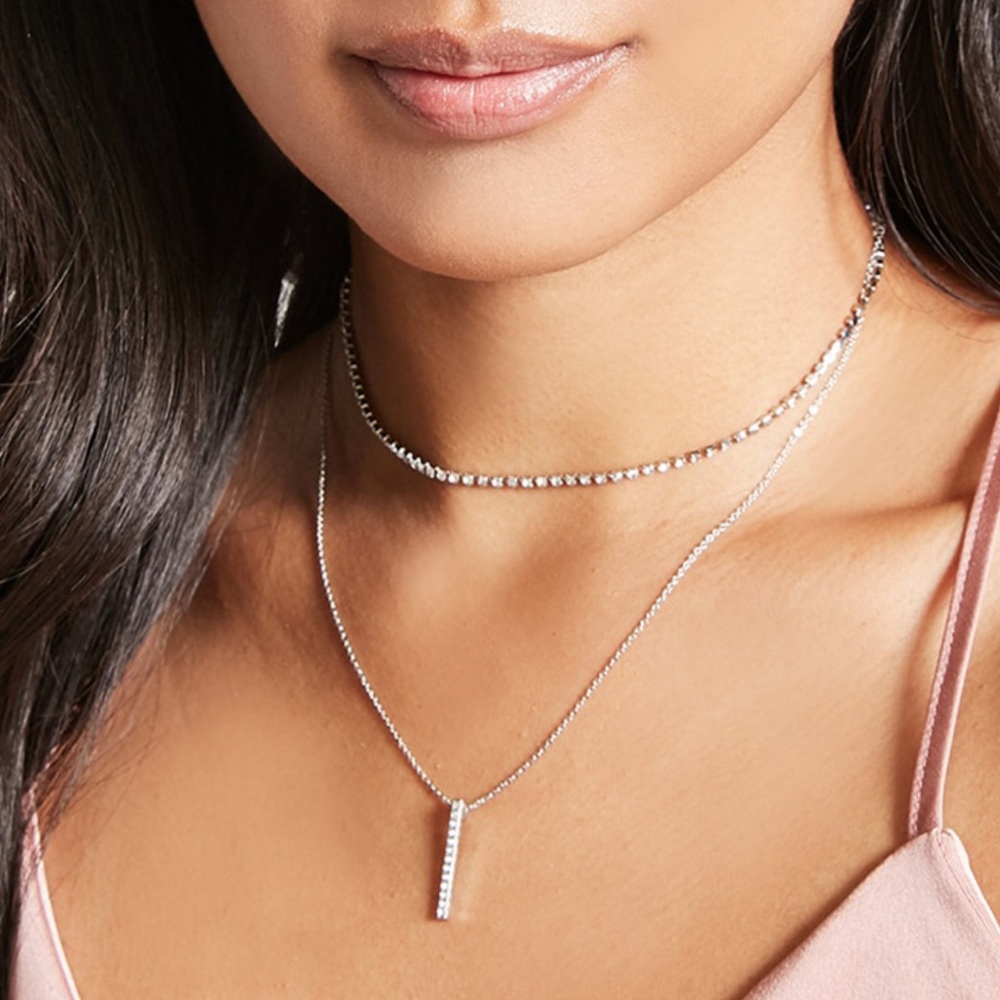 🤍 Double Layered Silver Necklace 🤍
